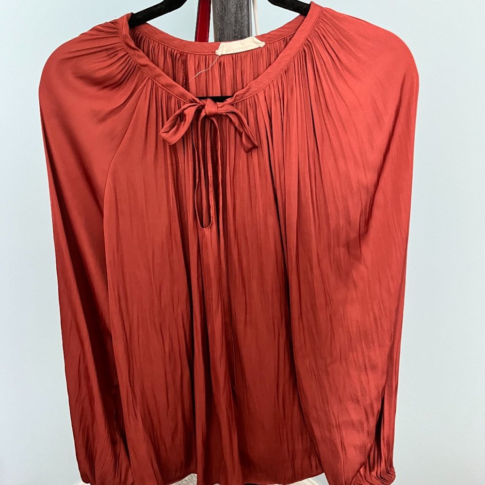 Orange blouse